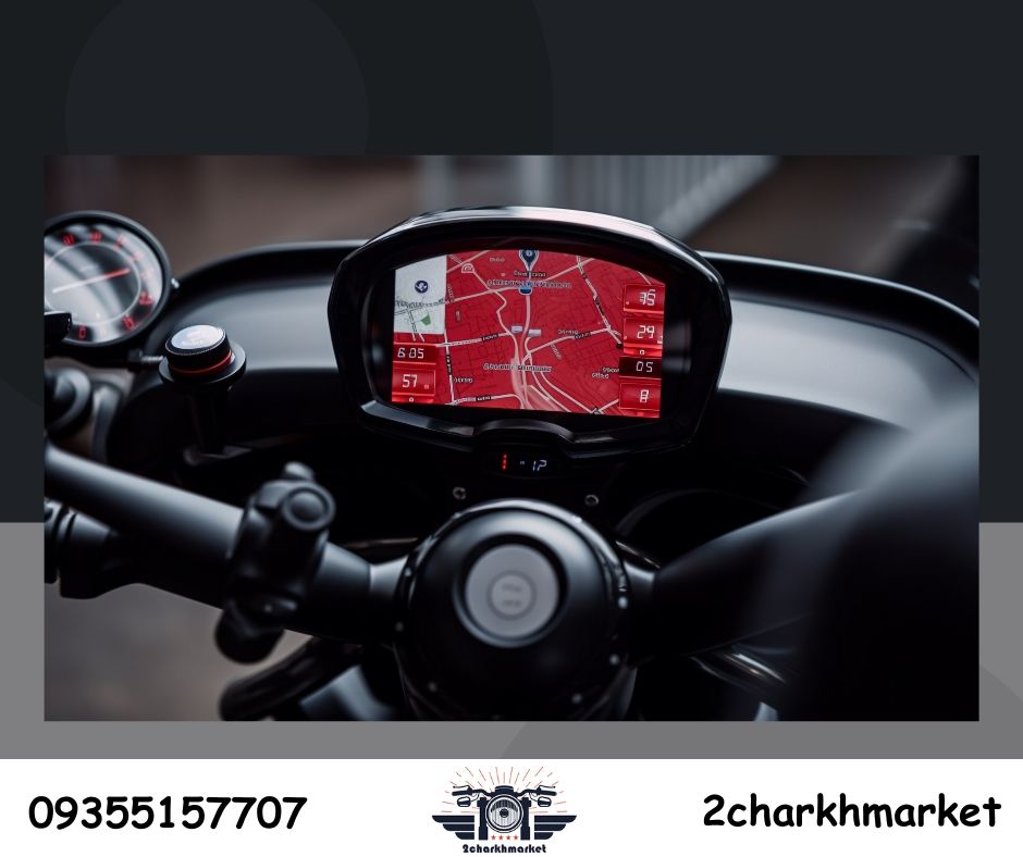 عکس کیلومتر دیجیتال با GPS موتورسیکلت